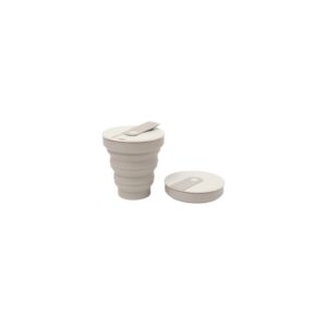 Beewise Opvouwbare Siliconen Reisbeker – Lichtgrijs (235 ml)